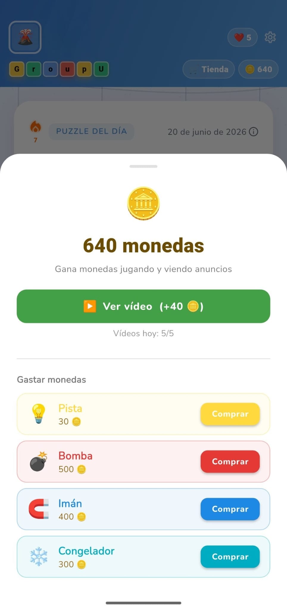 Tienda de monedas de GroupU